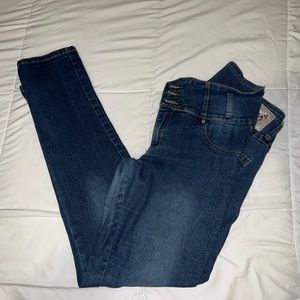 Dark blue skinny jeans
